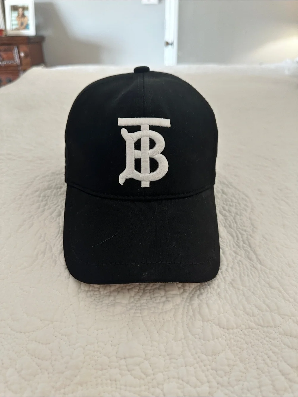 Burberry TB Logo Cap Black & White - Picture 5 of 16